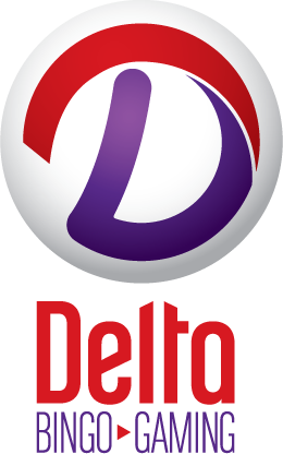 Delta Bingo logo Image: White ball with D in centre